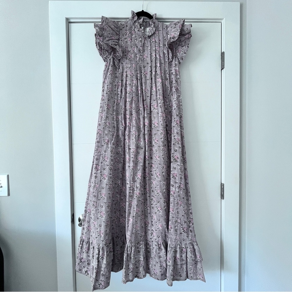 Victoria Dunn Jasmine Floral Ruffle Maxi Dress